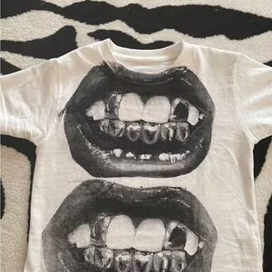 Graphic Baby Tee - Black & White
